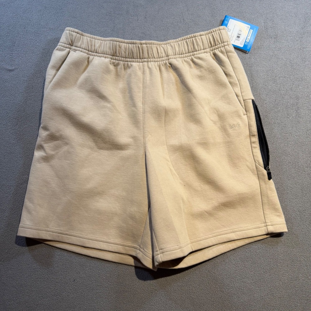 DSG Boys Sport Fleece Shorts Khaki Tan Size Large NWT CKP4067CN